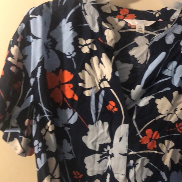 Time and Tru short sleeve shift dress floral - Picture 4 of 6